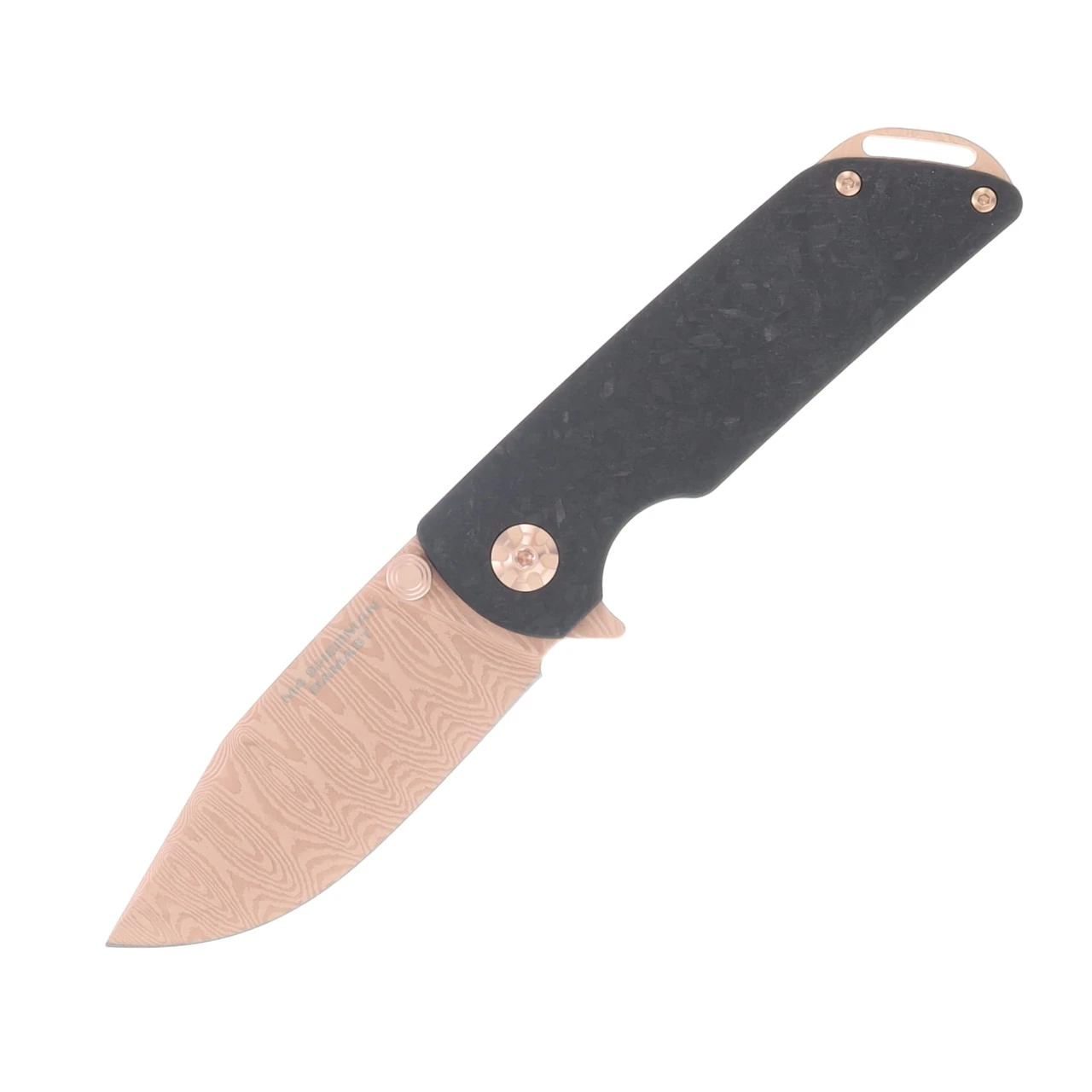Boker M4 Sherman Folding Knife -Damascus Rose Gold Limited Edition BK110118DAM