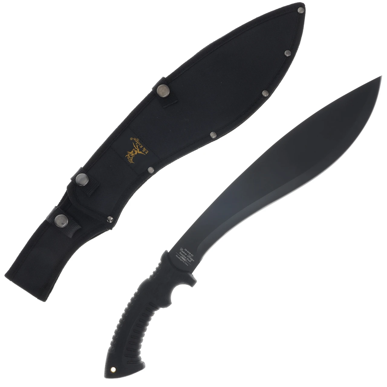 Elk Ridge Blackout Bolo Machete with Nylon Sheath MCER523B
