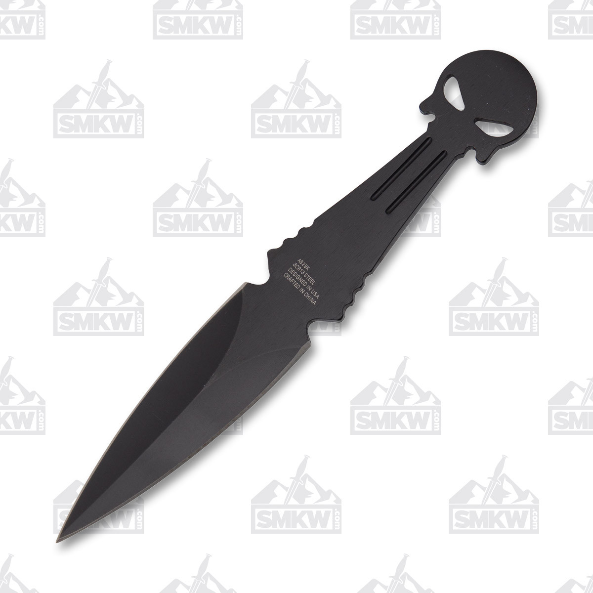 TOKYO BLADE/NIGHT OF THE BLADE 輸入盤 激レア Neptune Trading AeroBlades Fixed Knife 6in Black Skull Head 3pc