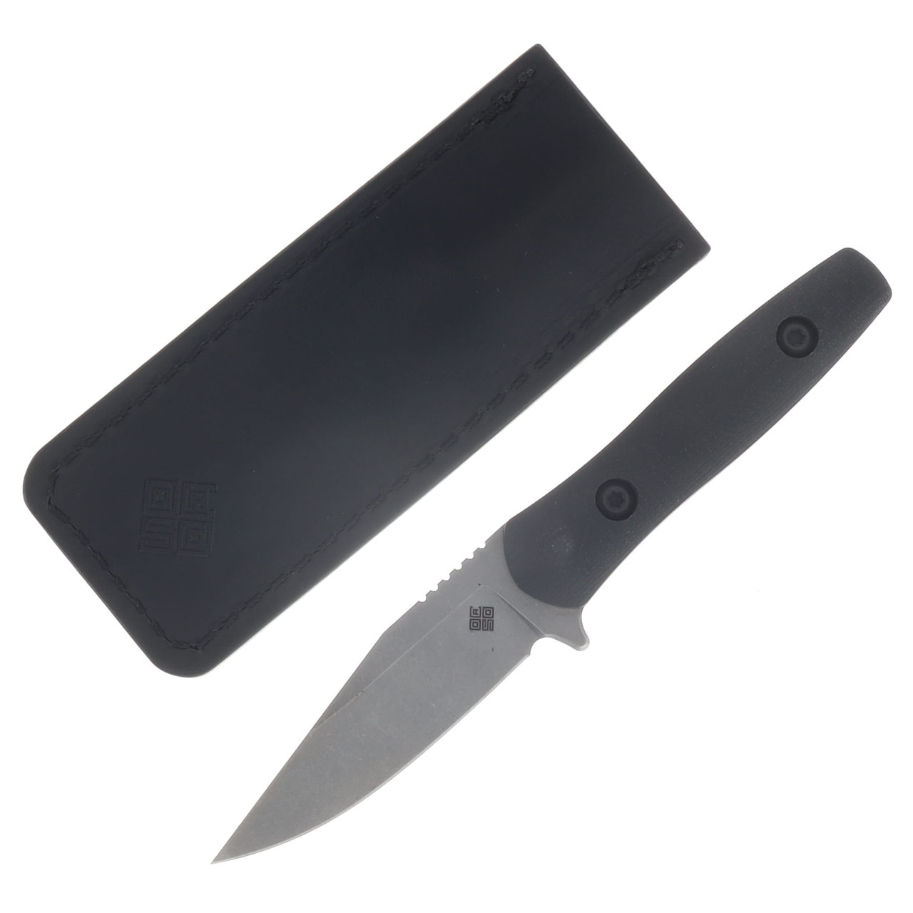 Ocaso Knives Toor Collab Sevra Fixed Blade Knife Stonewash Magnacut - Black G-10 70TBL