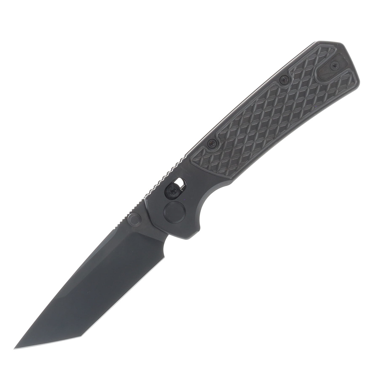 GEO Knife Blaze Folding Knife 3.3in Plain Black PVD Tanto GEO2503B