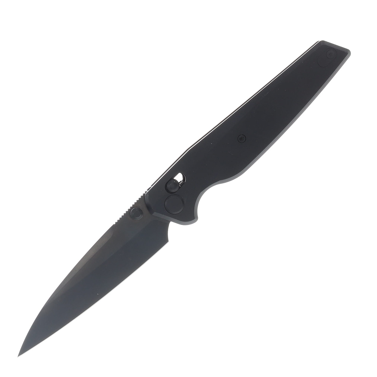 GEO Knife FANTASM Folding Knife 3.9in Plain Black Wharncliffe GEO2505C