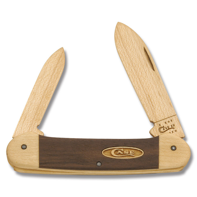 Case Walnut Hardwood Knife Kit Canoe CA12131W