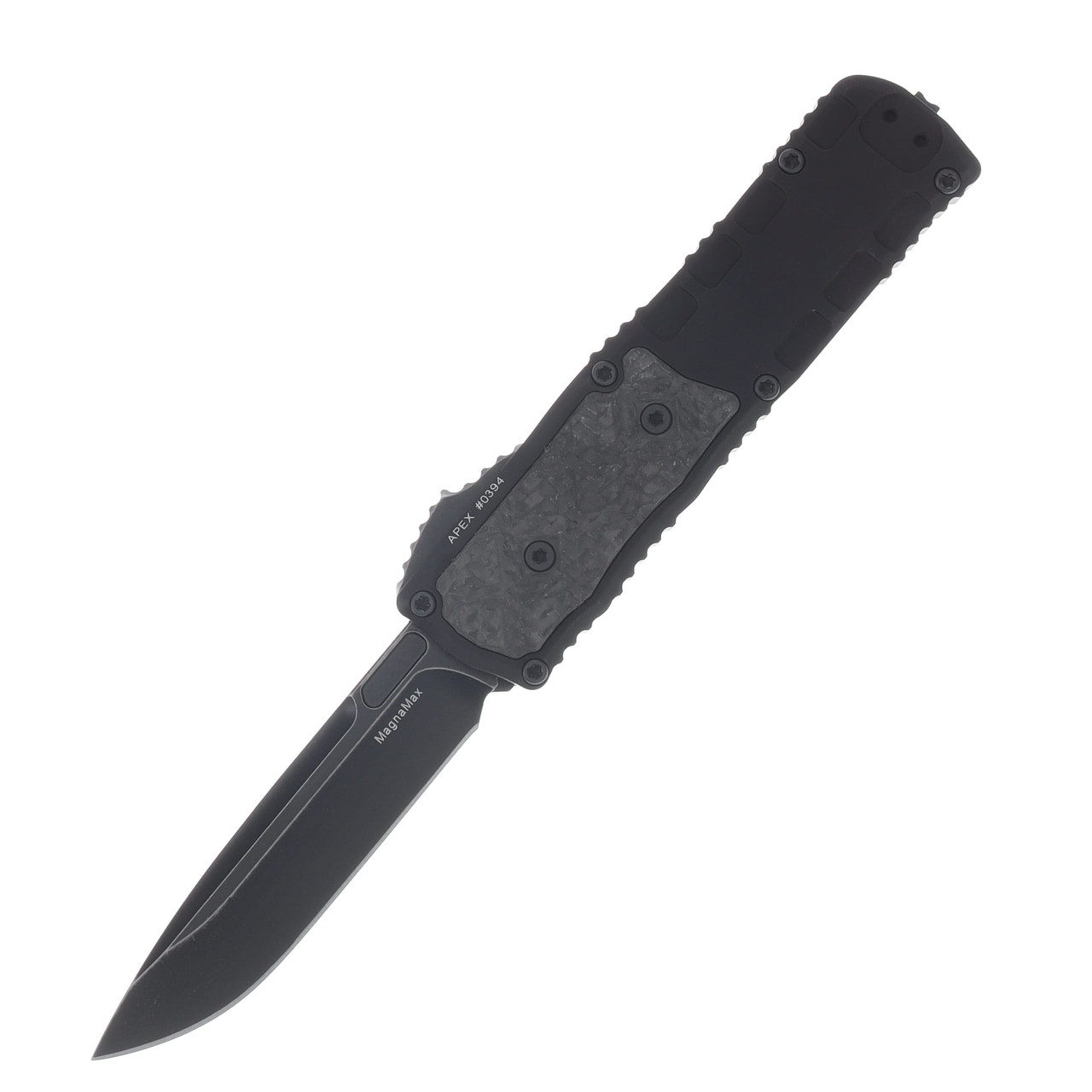 Guardian Tactical Apex OTF Automatic Dark Stonewash MagnaMax/Black Aluminum and Carbon Fiber AUGT15-2611