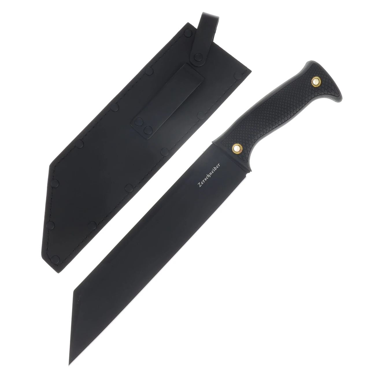 Cold Steel Zerscheider Chopper Fixed Knife Black Kray Ex Handle Black PVD K110 Blade CS-FX-10SXC