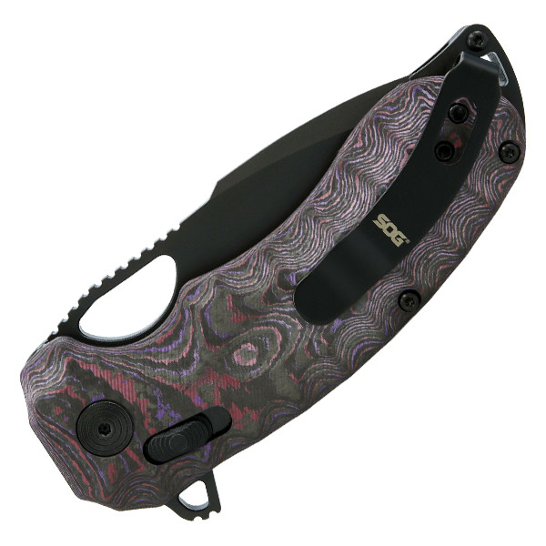 SOG Kiku XR Lock Folding Knife PVD CTS XHP Blade/Purple Haze