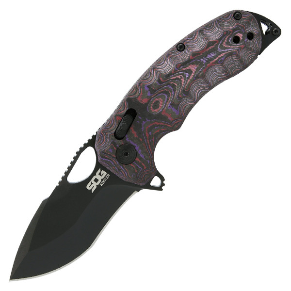SOG Kiku XR Lock Folding Knife PVD CTS XHP Blade/Purple Haze