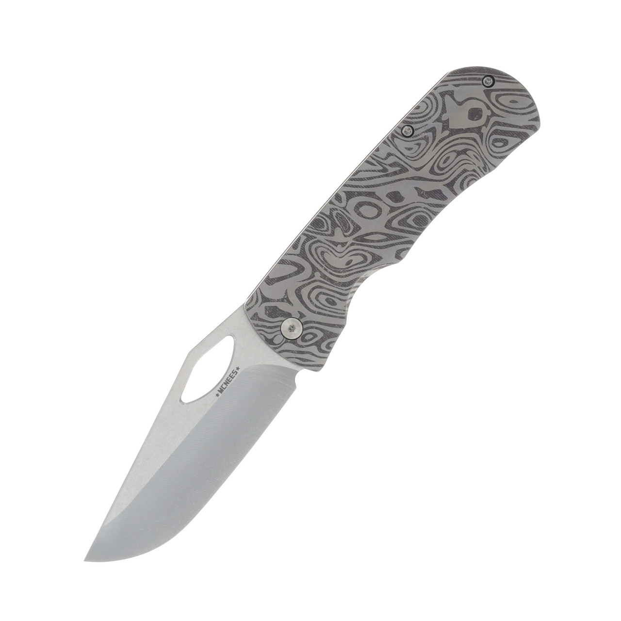 McNees 3.75 DX Dixon Folding Knife Ripple Bronze Atomic Handle