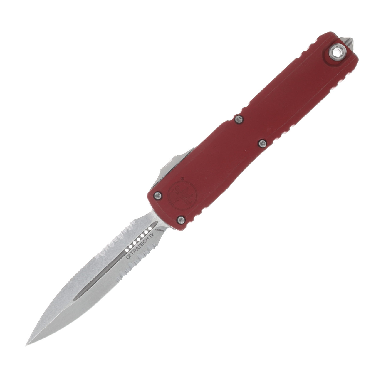 Microtech Ultratech GEN IV OTF Auto D/E Stonewash PS Blade Merlot Handle AUMT1122411MR
