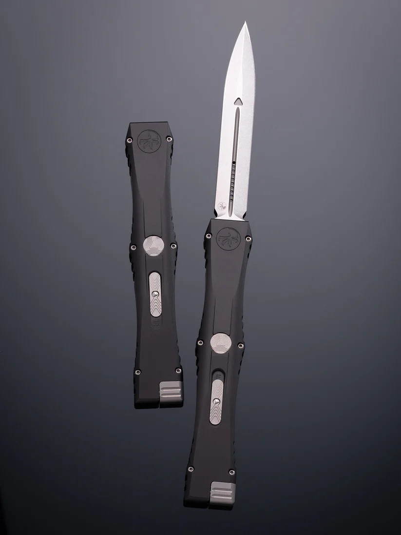 Microtech Nemesis IV OTF Auto D/E M390MK SW Finish Double Vapor Blast 17-4 Stainless AUMT115210MS1