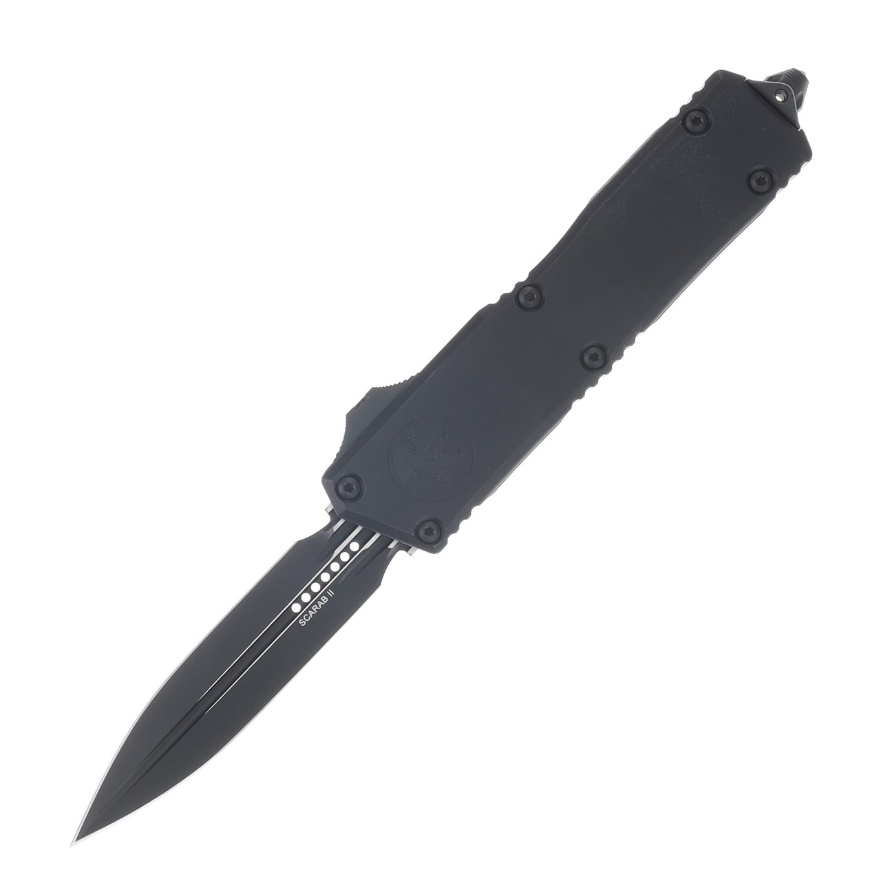 Microtech Scarab II GEN III Executive OTF Auto D/E Standard Black Tactical AUMT11751T