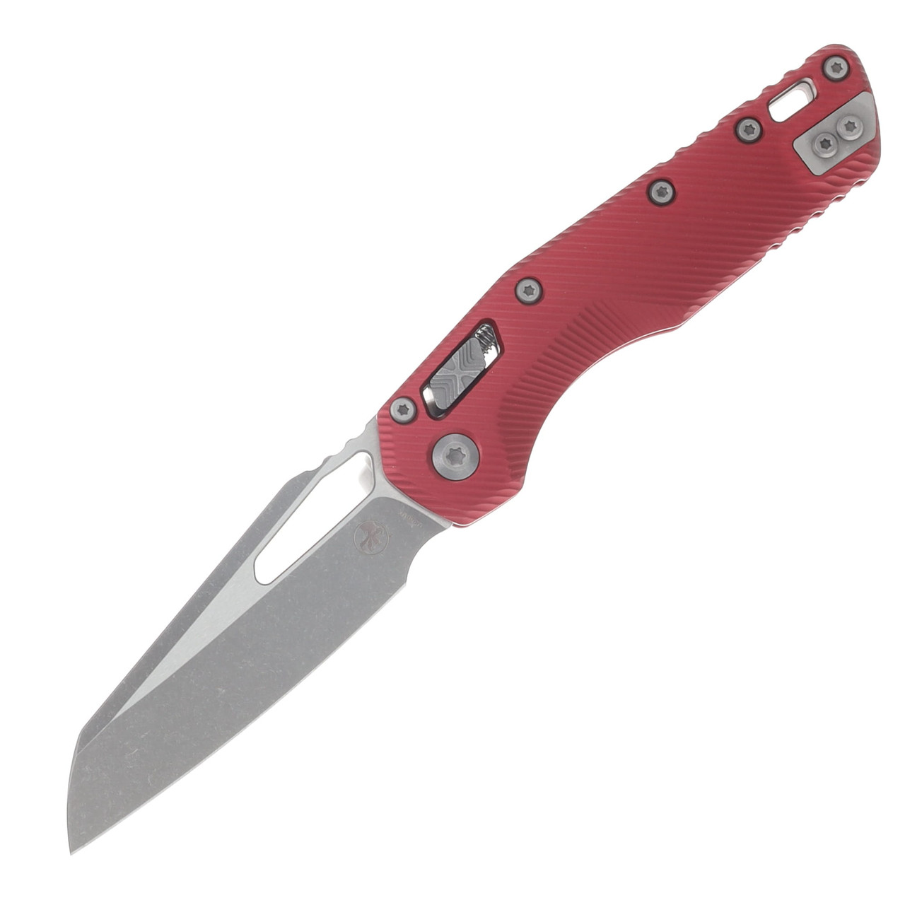 Microtech MSI S/E Folding Knife Merlot Fluted Aluminum - Apocalyptic Blade MT21010APFLMR