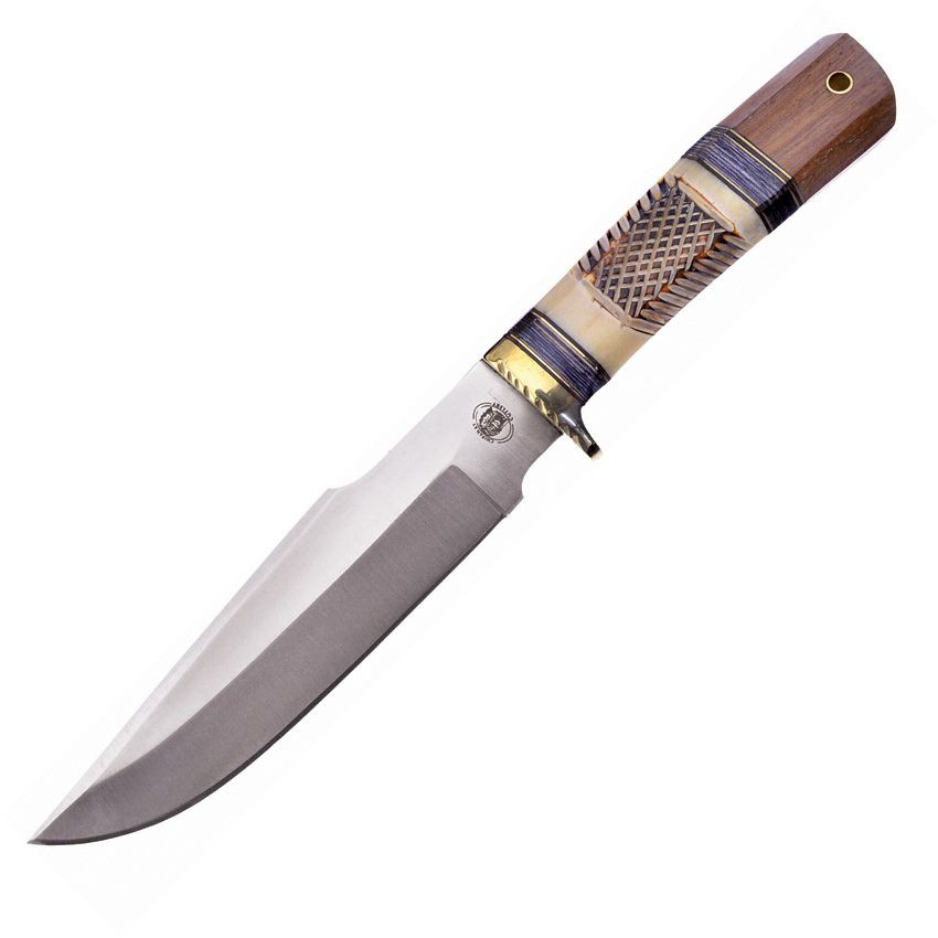 Frost Chipaway Fierce Eagle Bowie Hunterwood and Bone Handle Clip Point Blade FRCW615NW