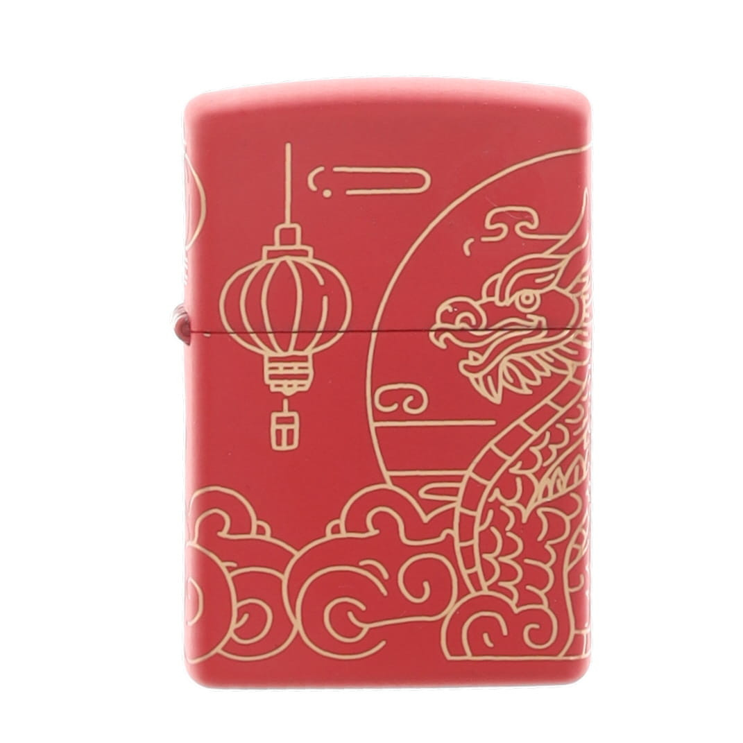 Zippo Asian Dragon Design Red Matte ZP47146