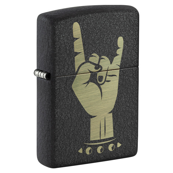 Zippo Rock On Design Black Crackle Base ZP47008 - Smoky Mountain