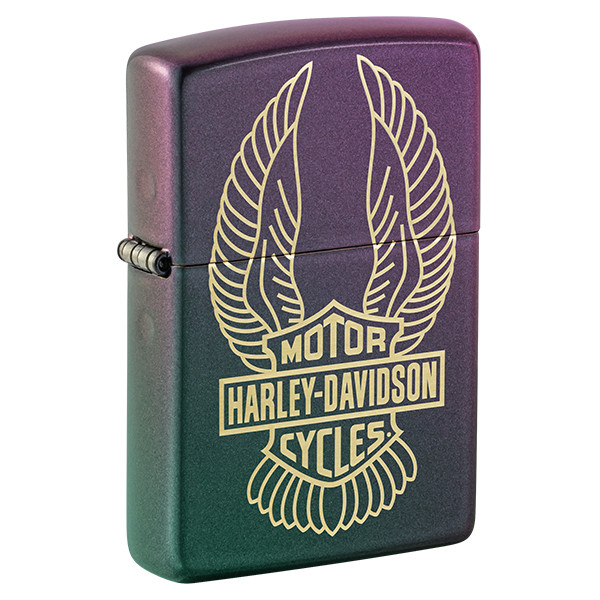 Zippo Harley-Davidson Design Eagle Wings Logo Iridescent ZP46859