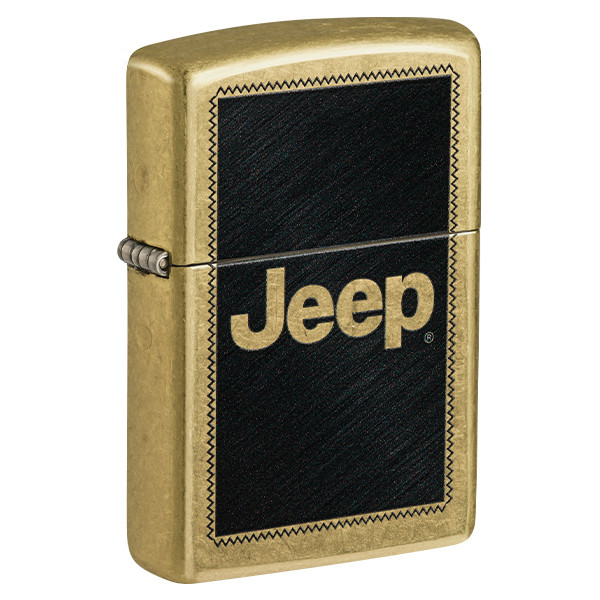 Zippo Jeep Black & Street Brass ZP46225