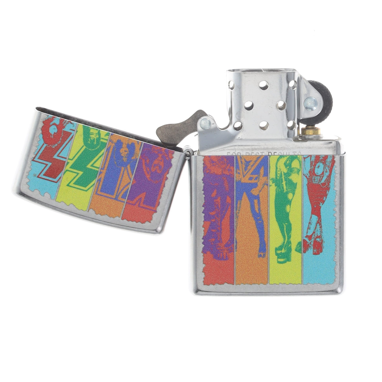 Zippo Kiss Multi Color Logo Street Chrome ZP47244 - Smoky Mountain