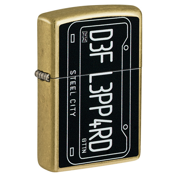 Zippo Def Leppard License Plate Street Chrome ZP47223