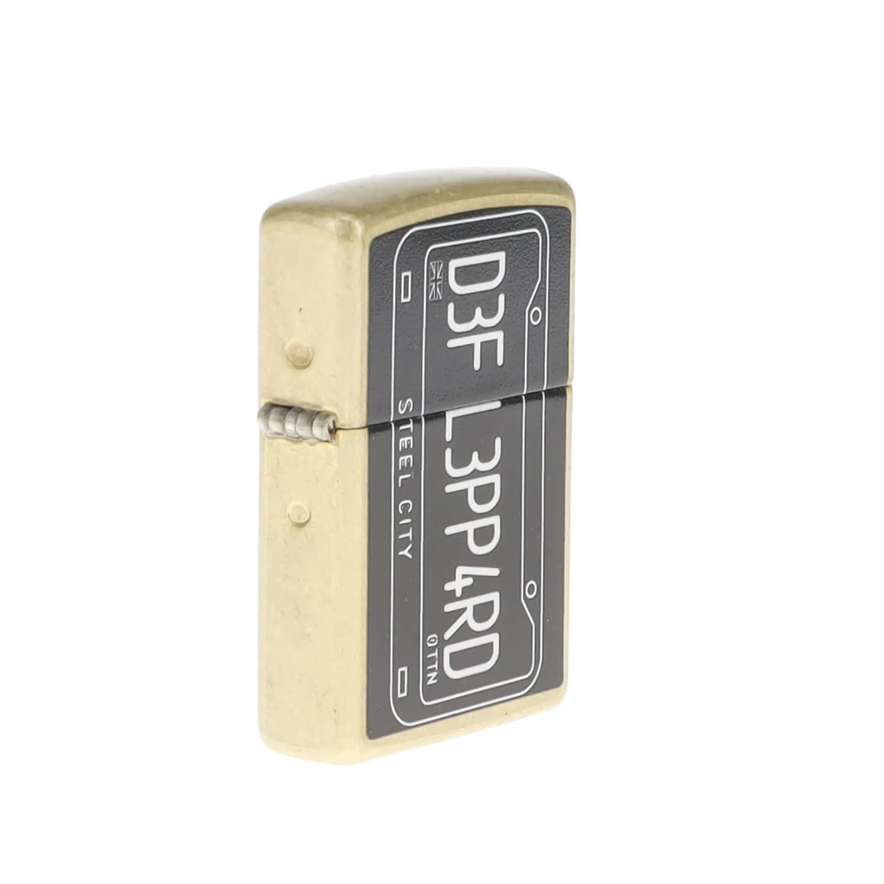 Zippo Def Leppard License Plate Street Chrome ZP47223