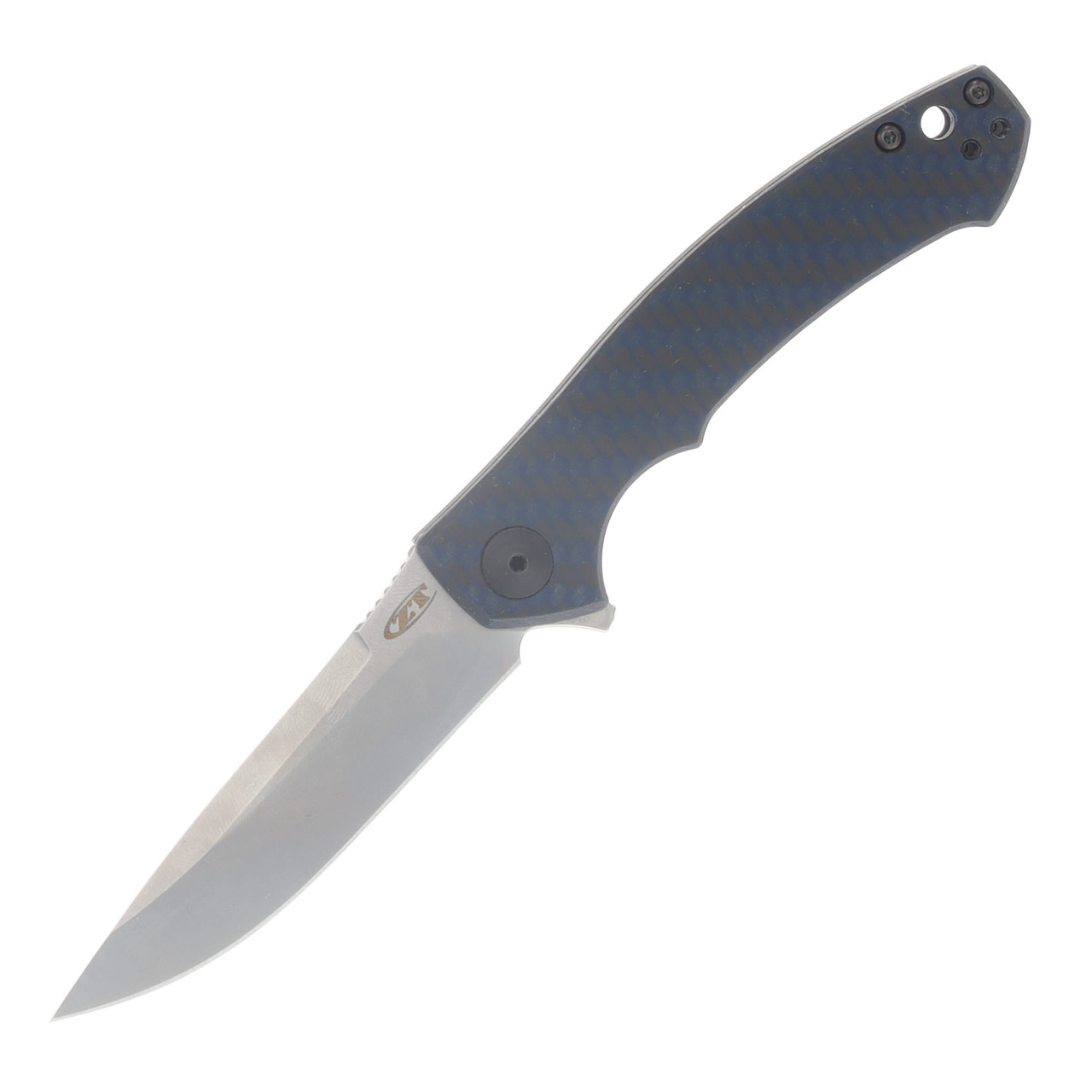 Zero Tolerance Sinkevich Framelock 0450 Blue & Black Carbon Fiber Handle Magnacut Blade ZT0450BLUCF