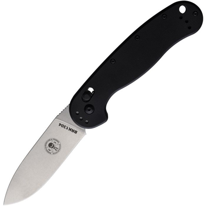 Esee Auto Avispa Slide Lock Black G-10 Handle Stonewash 14C28N Blade BRK1304