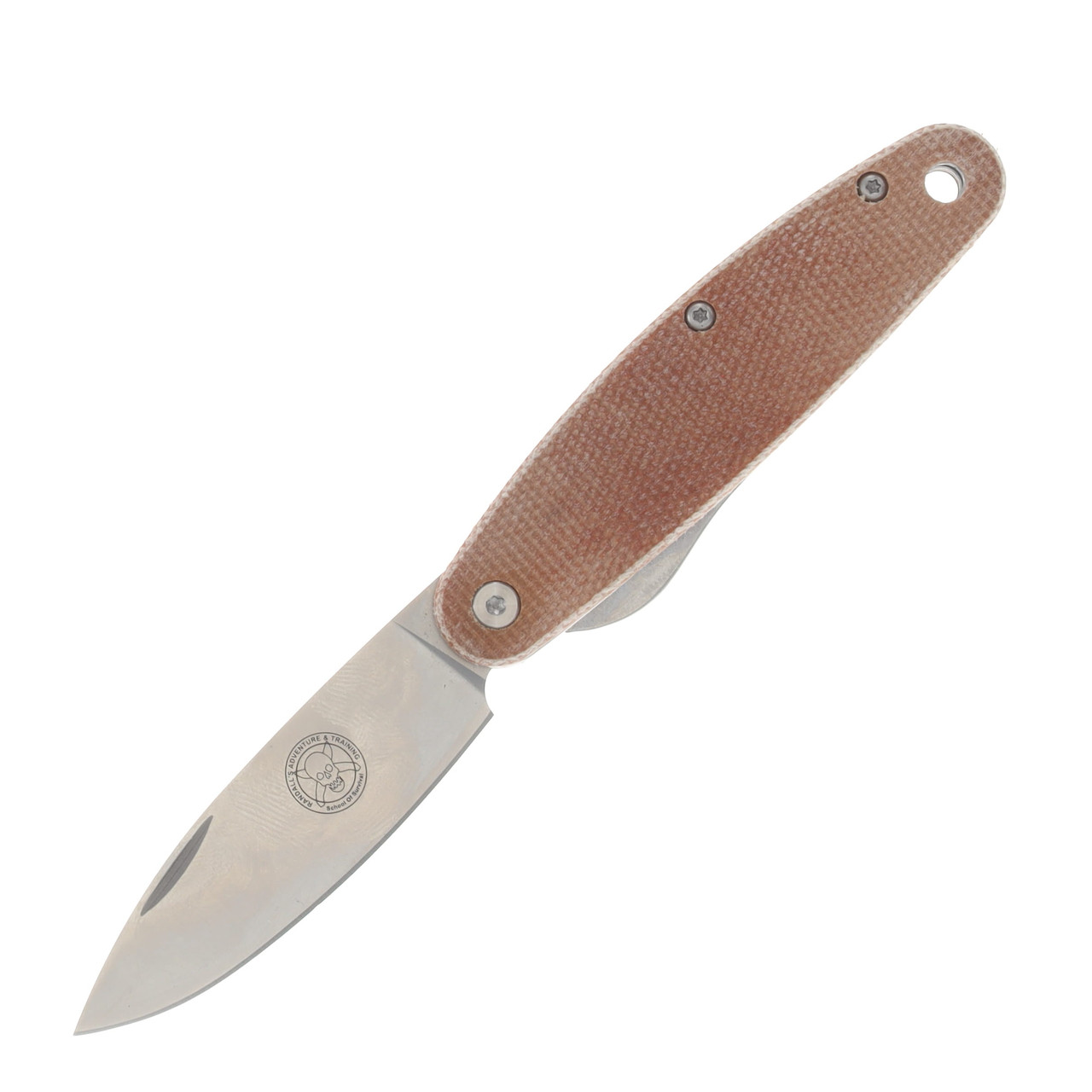 Esee Churp Linerlock Brown Canvas Micarta Handle Satin D2 Blade BRKC2