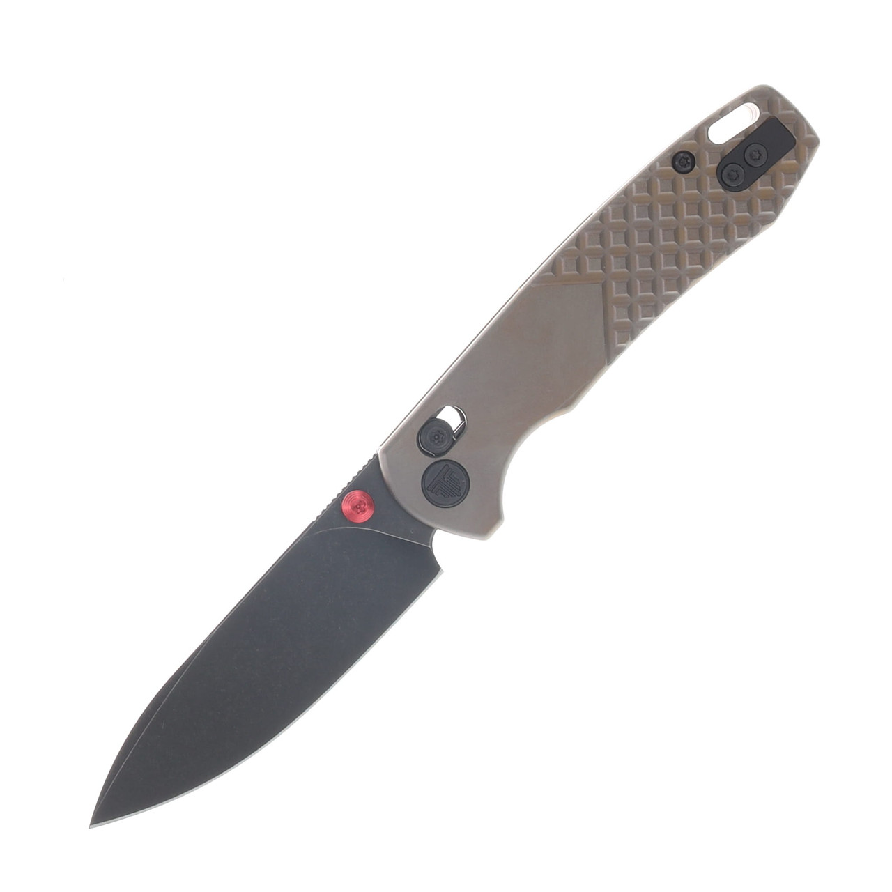 Trivisa Dragonfly Axis Lock Bronze Frag Pattern Titanium Handle