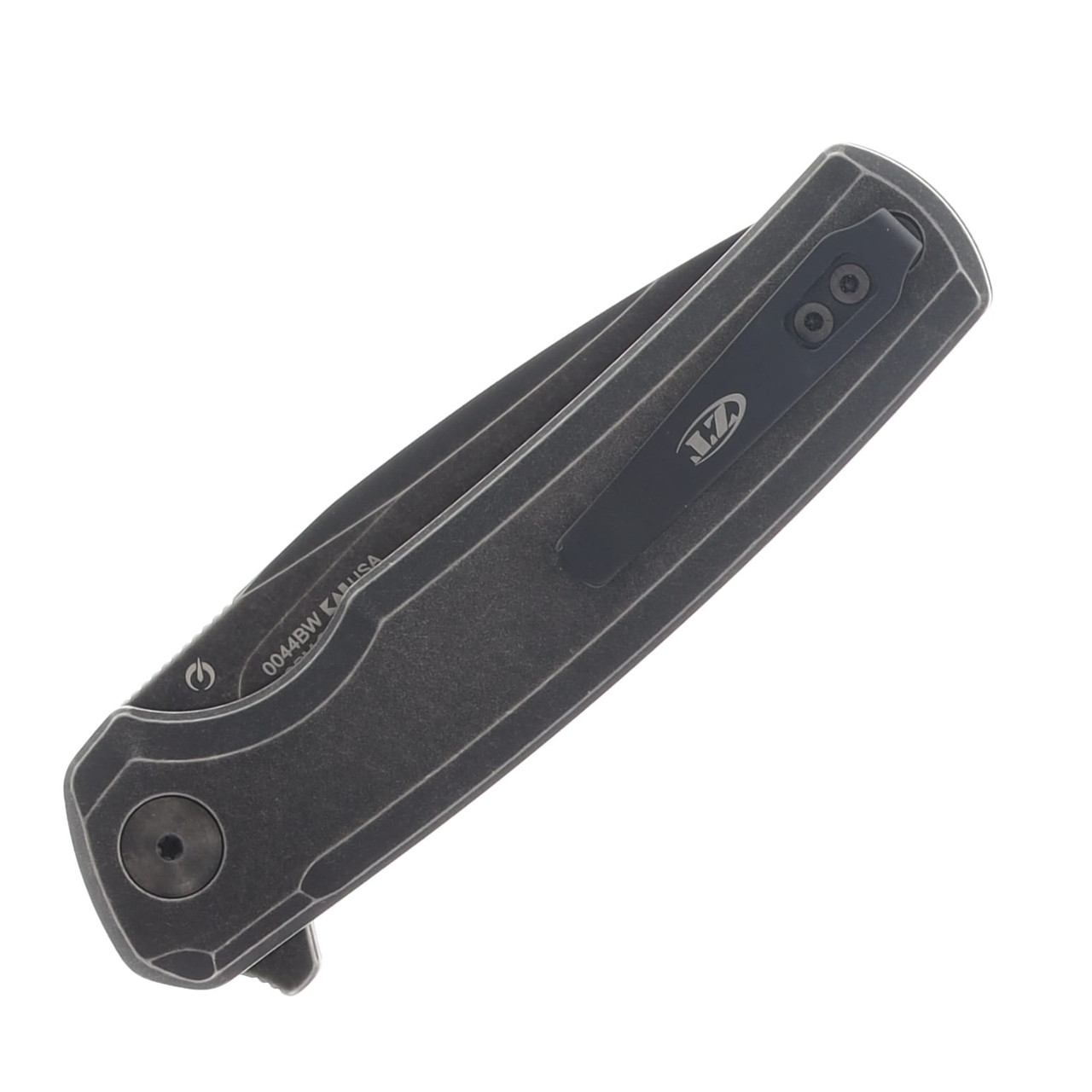 Zero Tolerance 0044 Buttonlock Blackwash Titanium Handle Blackwash