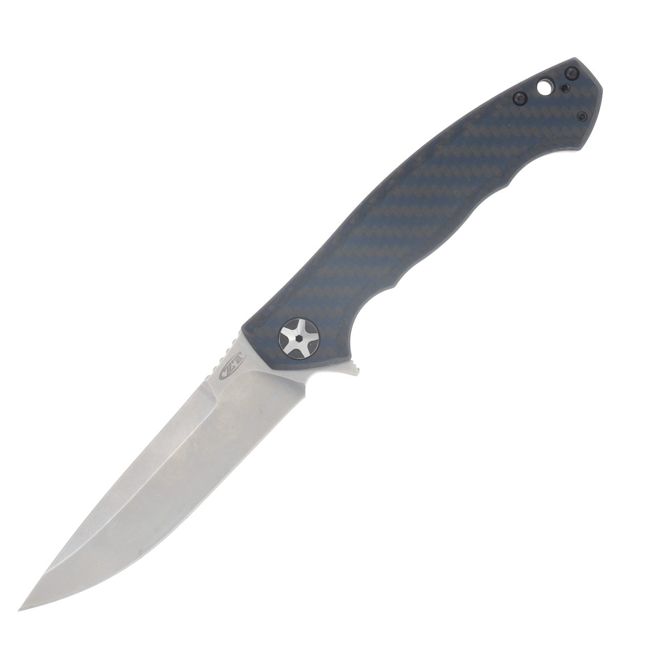 Zero Tolerance 0452 Large Sinkevich Blue Carbon Fiber Handle