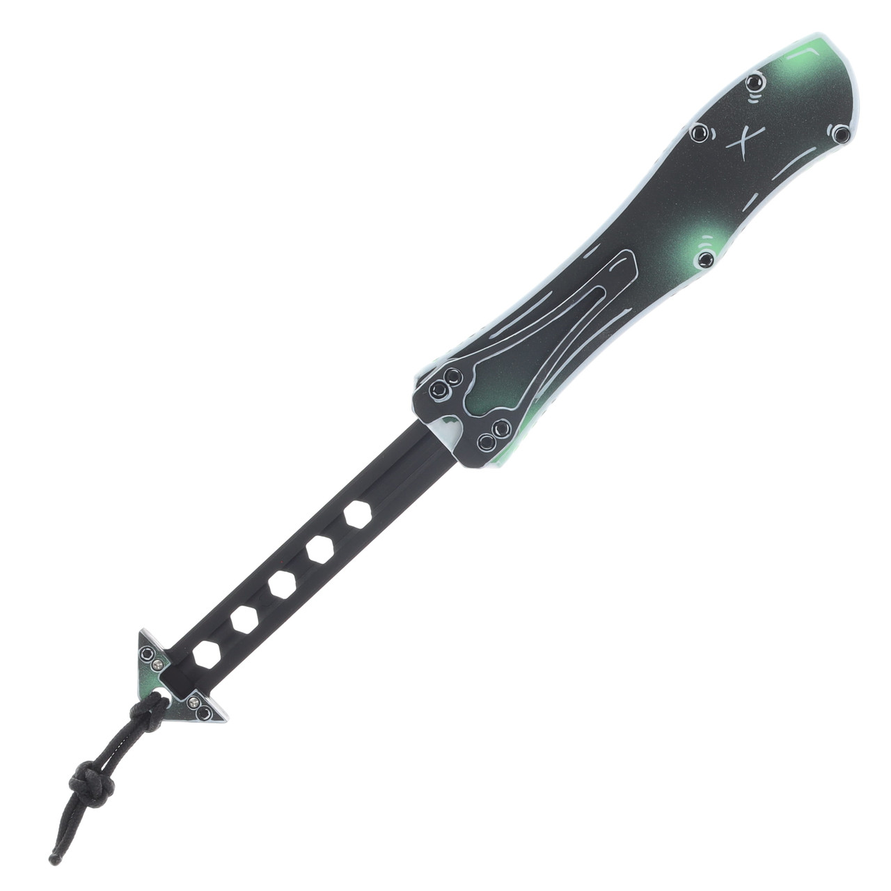 Heretic Hydra V4 OTF Automatic Knife Negative Cel Shaded Toxic