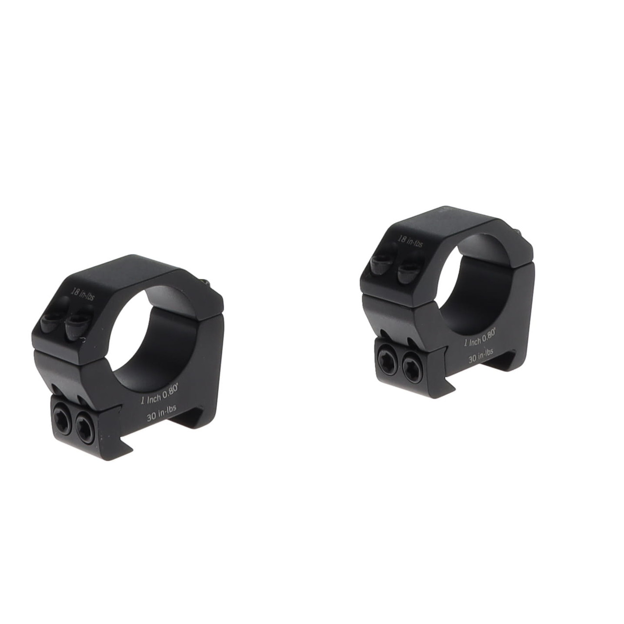Vortex Sport 1-inch Low Scope Rings - .80in Precision 6061 Mount SPT1-L