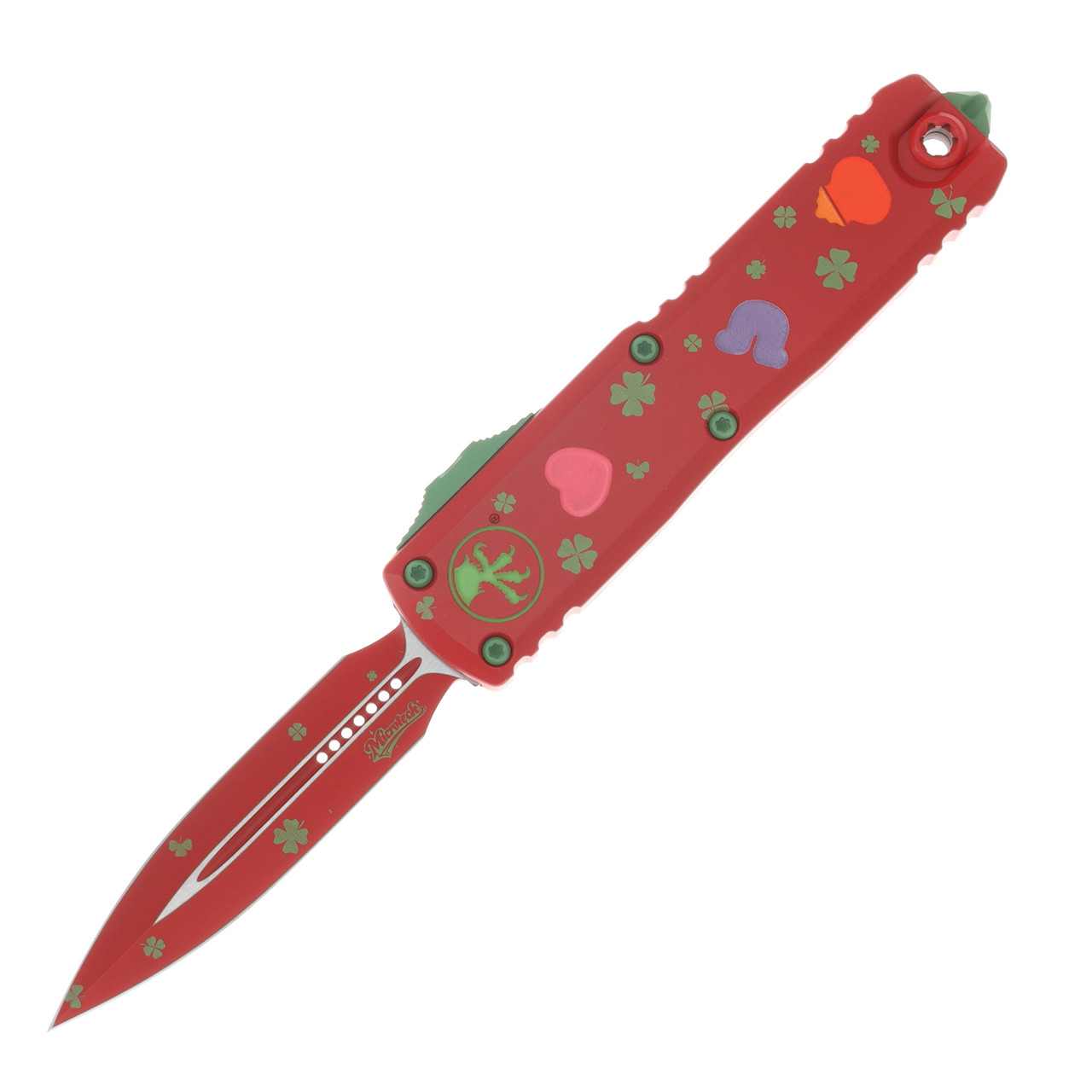Microtech UTX-85 Gen IV D/E Standard St. Patrick's Day AUMT123241SPDS