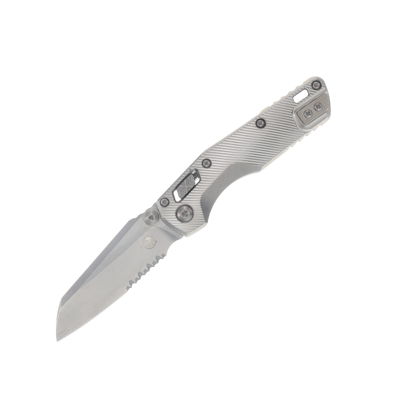 Microtech MSI Mini Ram-Lok Marfione Select Folder PS SW Finish- SW Finish Slab Side TI W/Bronze TI Accent Double Vapor Blast Stainless MT210M11FLMS2