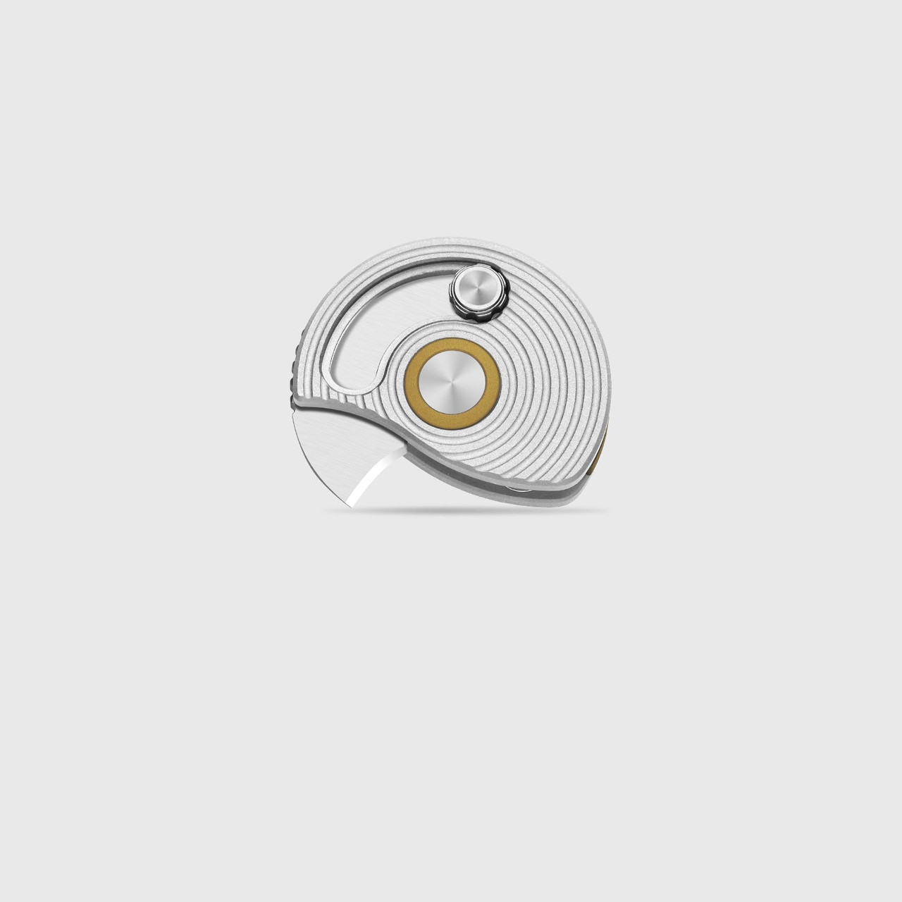 Kizer Snail Trail Mini Folding Knife Satin AEB-L/Silver Aluminum V2757A3