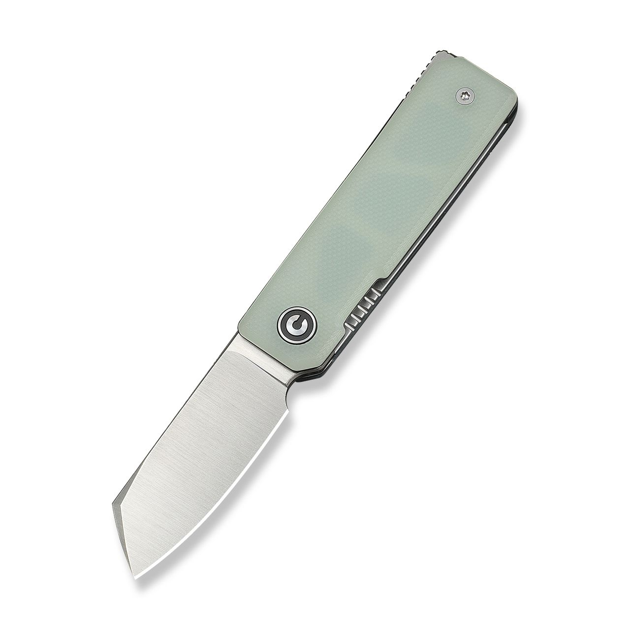 CIVIVI Kukei Linerlock Folding Knife Satin Nitro V/Natural Jade G
