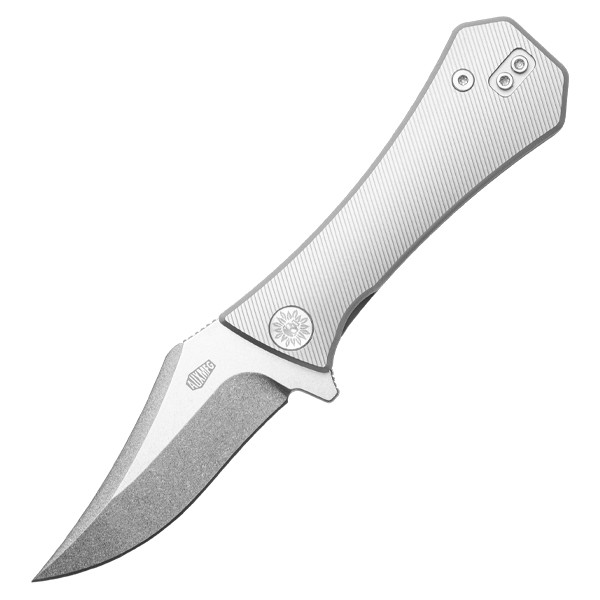 AUX MFG Deadhead Pocket Bowie Frame lock Folder Titanium Handle