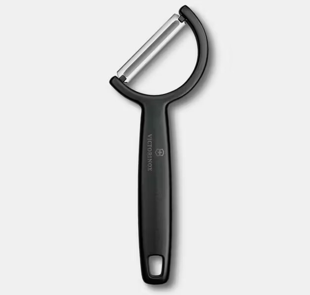 Victorinox Rho Peeler Straight Single Edge Black Handle 6.0950.3
