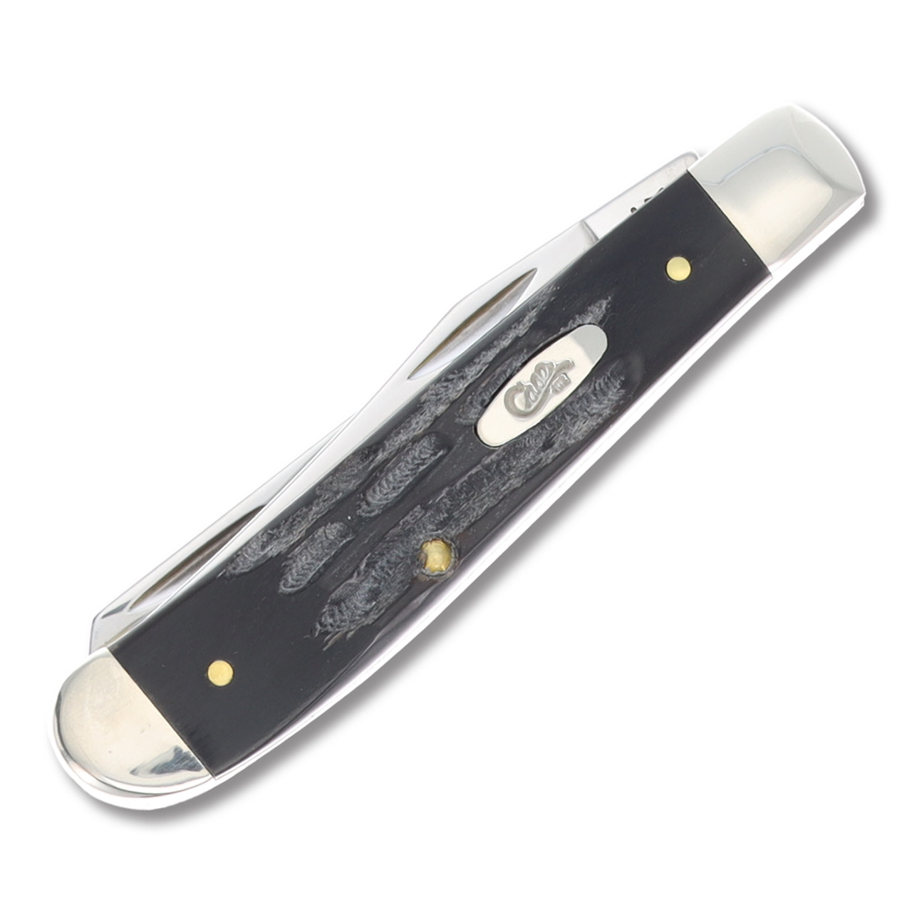 Case XX Jigged Buffalo Horn Mini Trapper Folding Knife