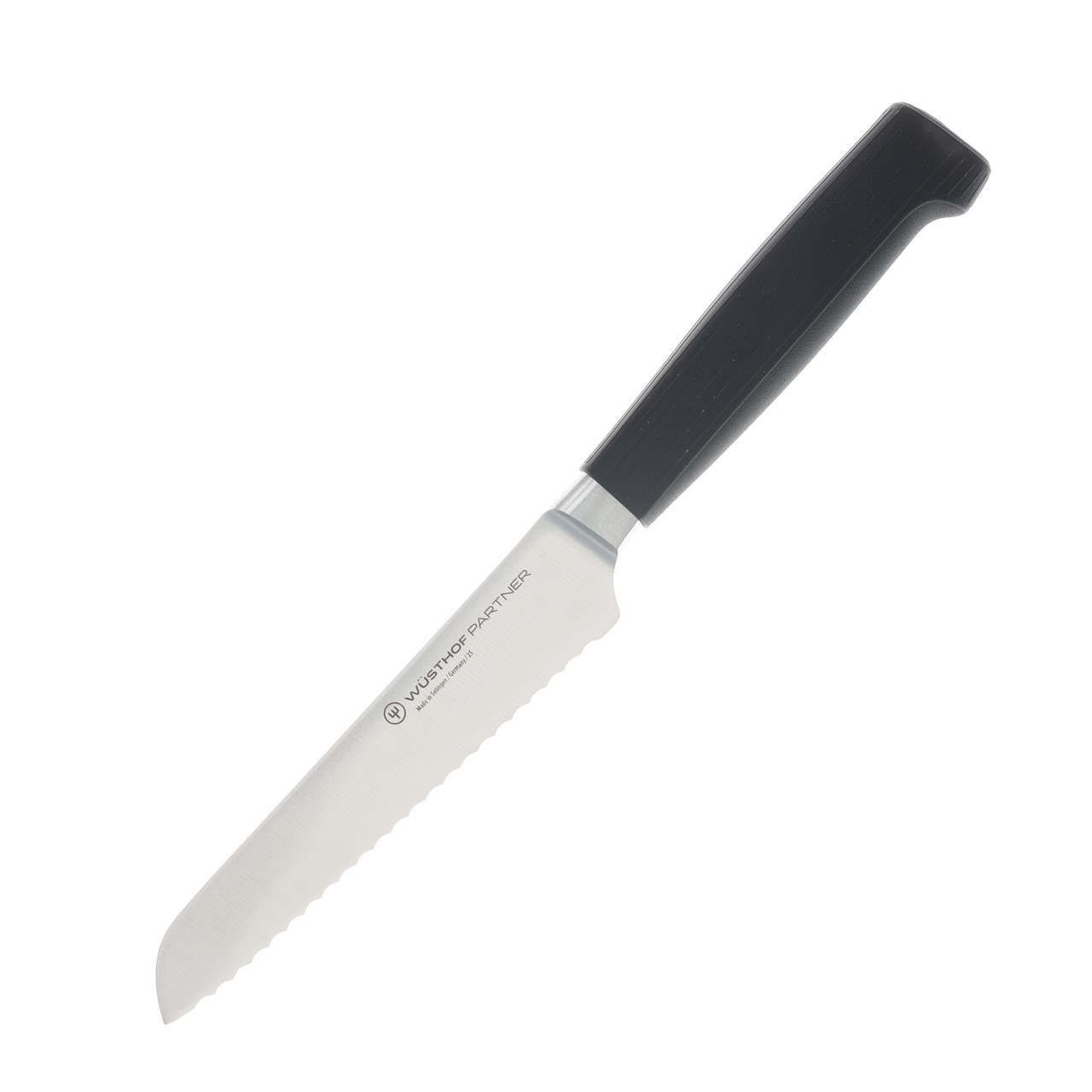Wusthof Partner 5.5in Serrated Utility Knife Black Handle 1061831614
