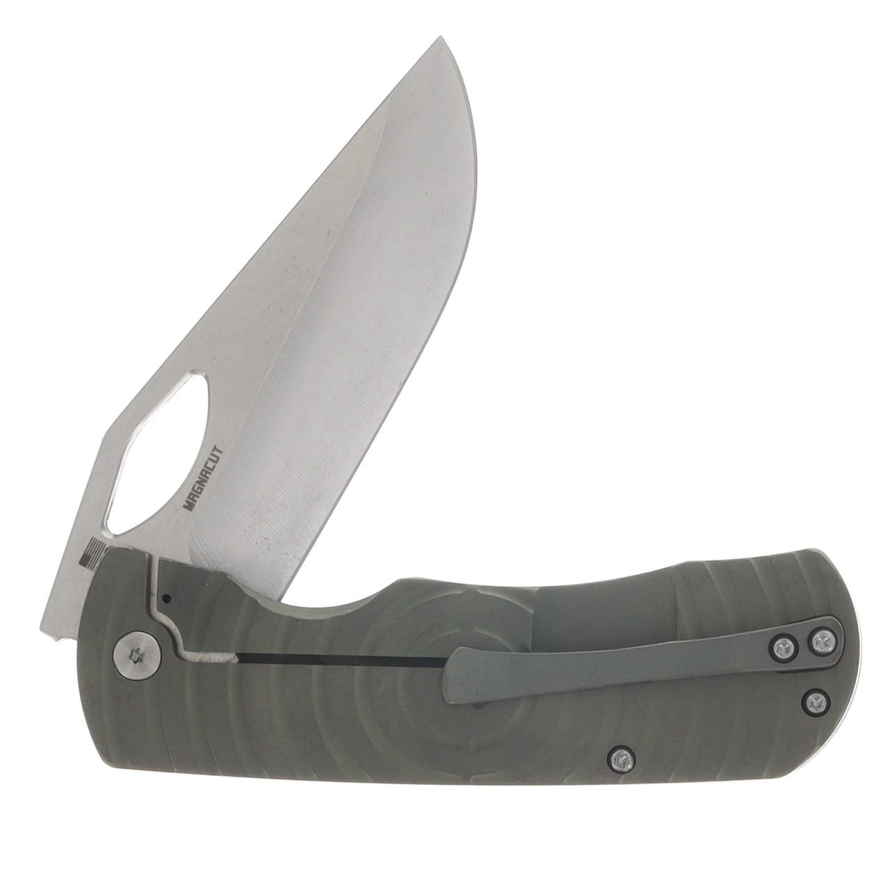 McNees Dixon Folding Knife MagnaCut/Bronzed Green Shockwave