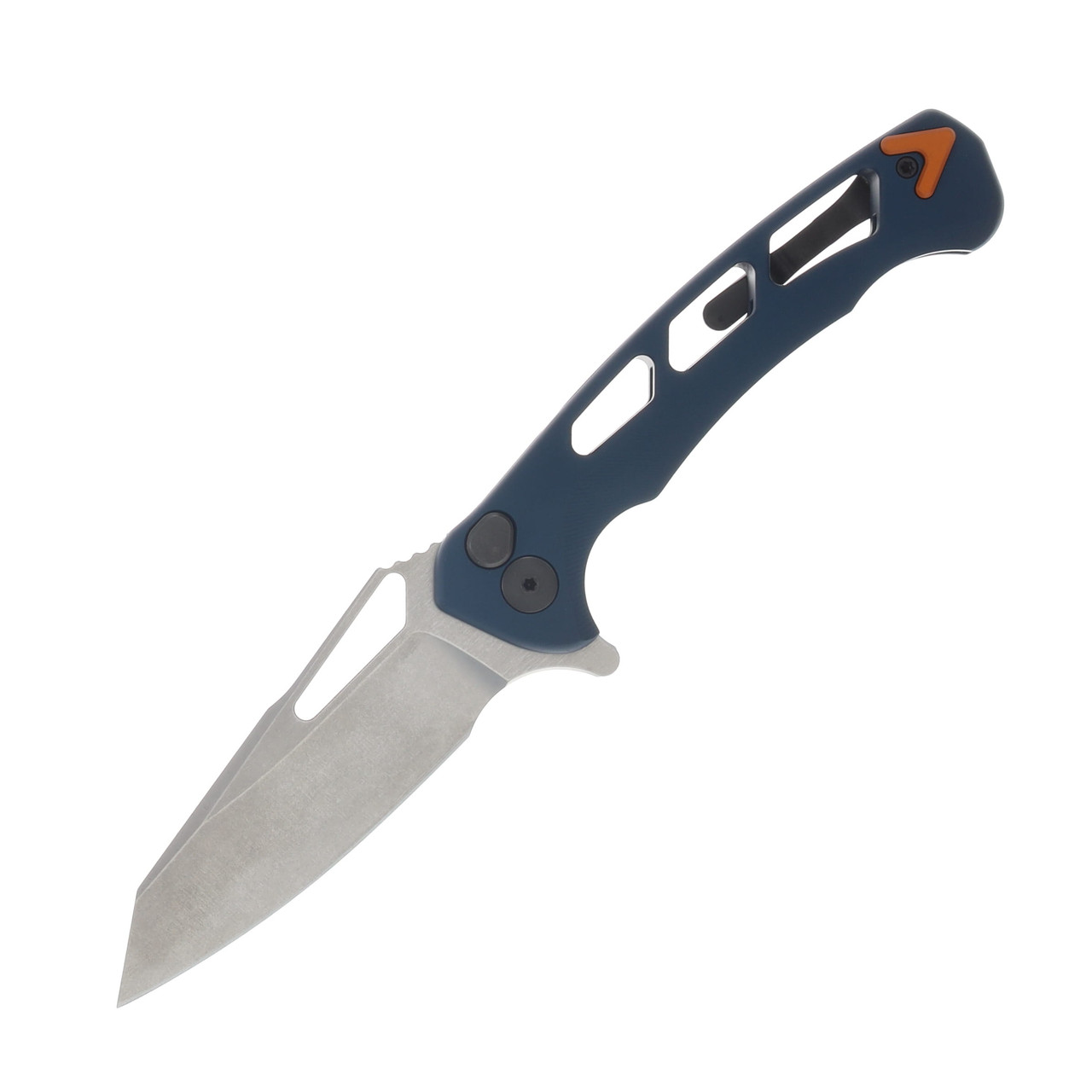 Dead Reckon Integral Vertebrae Navy - Orange Anchor 3.42in Plain Stonewash Reverse Tanto 1