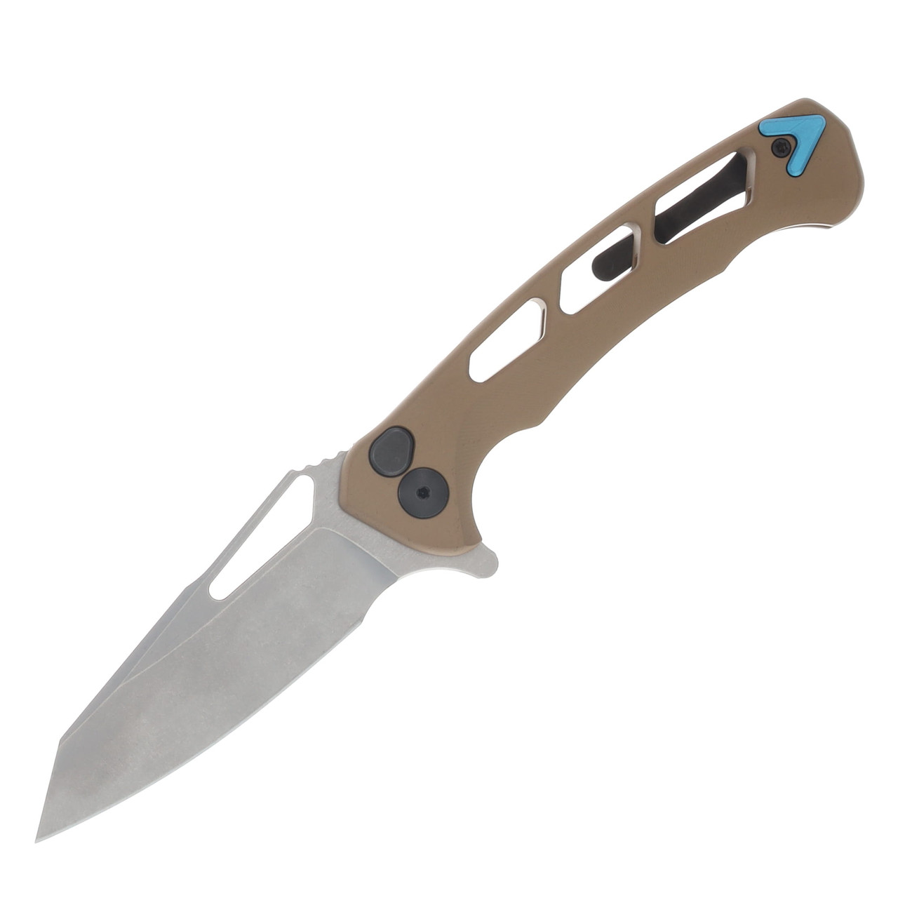 Dead Reckon Integral Vertebrae Sand Matte - Turquoise Anchor 3.42in Plain Stonewash Reverse Tanto 1