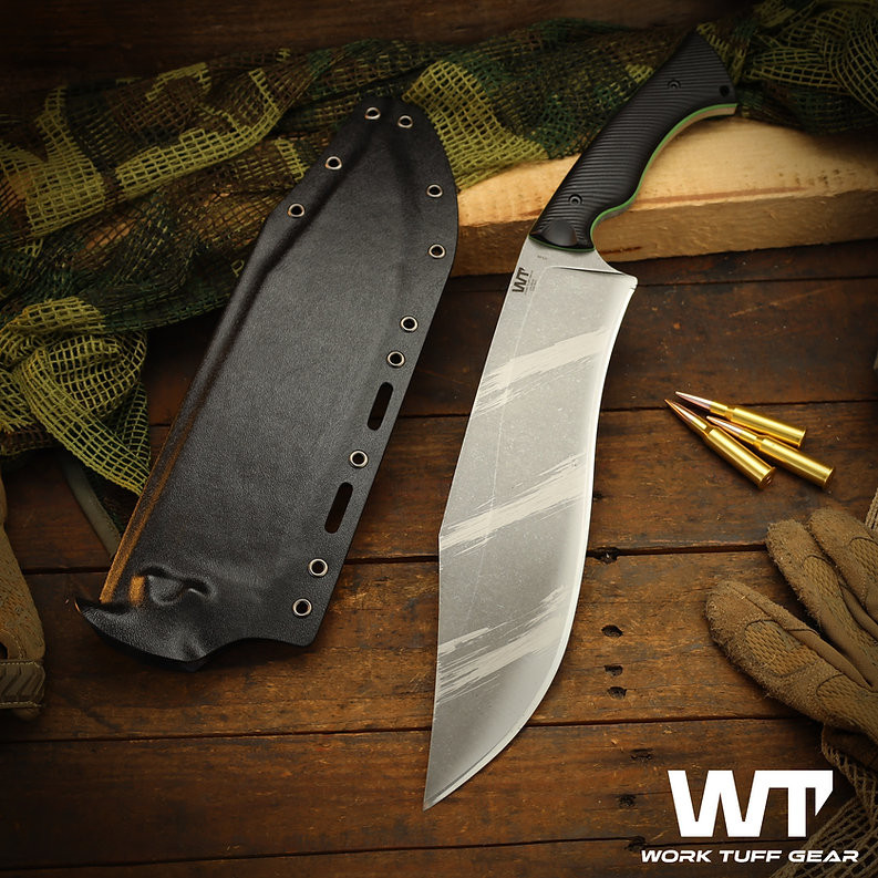 Work Tuff Gear Night Hunter Gen 2 Fixed Blade Knife Tiger Stripe