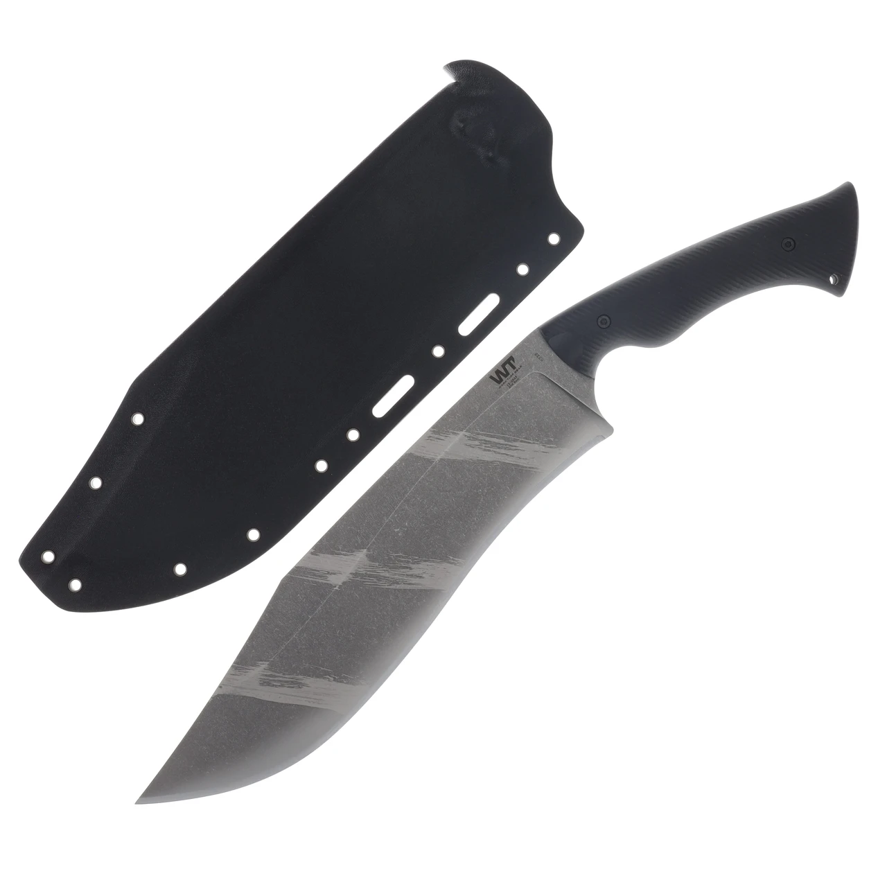 Work Tuff Gear Night Hunter Gen 2 Fixed Blade Knife Tiger Stripe K329/Black  G-10 TB-K329TS - Smoky Mountain Knife Works