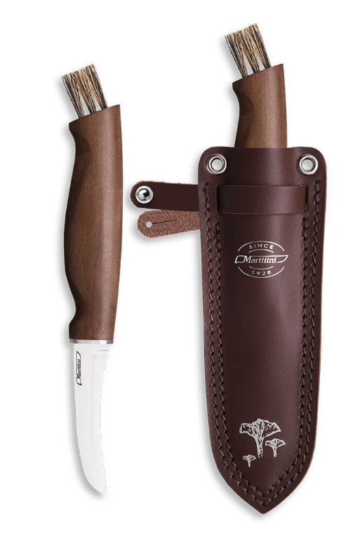 Marttiini Mushroom Knife Birch/ Leather Sheath MN709016C