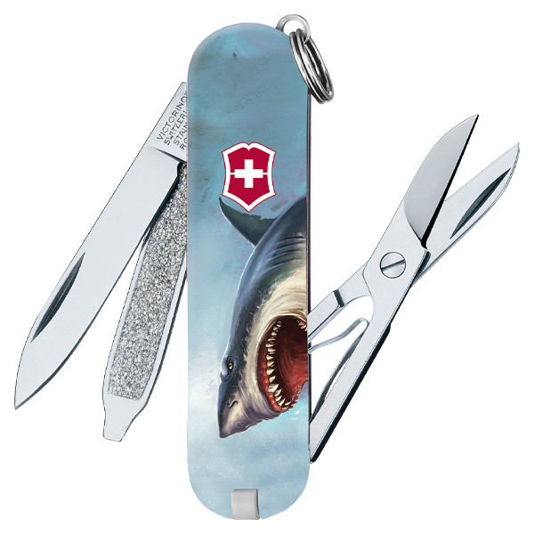 Victorinox SMKW Exclusive Classic SD Swiss Army Knife Great White Shark V1161
