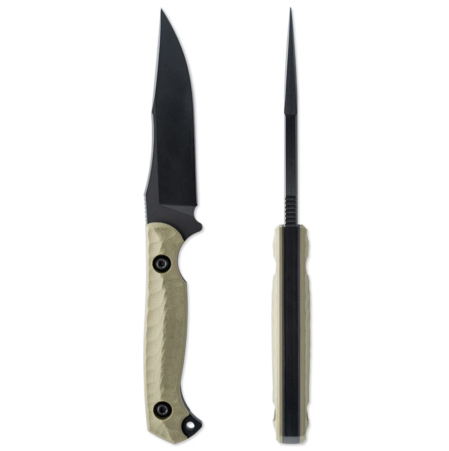 Toor Krypteia S Fixed Blade Knife Black M4/Ranger Green G-10 KRYPTEIASRG