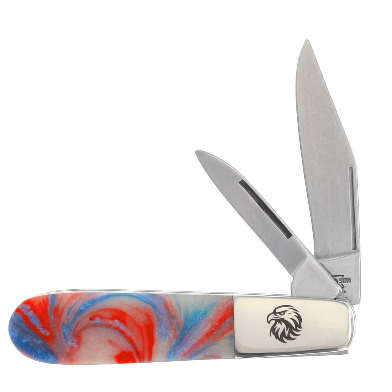 Bear & Son SMKW Exclusive Star-Spangled Firecracker Glow in the Dark and UV Reflective Barlow Folding Knife SSF281