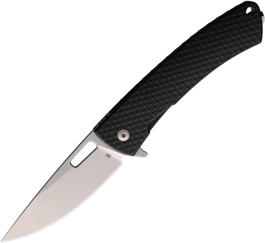 DPX Gear Aculus Flipper Aluminum Black Handle D2 Steel Blade